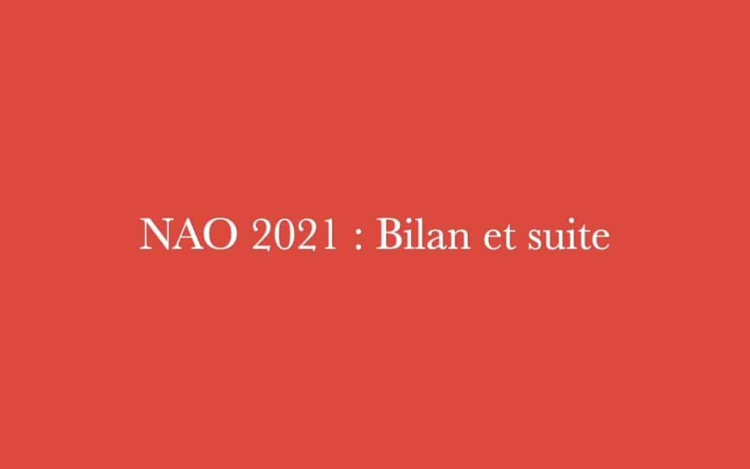 Vidéo NAO 2021 bilan et suite